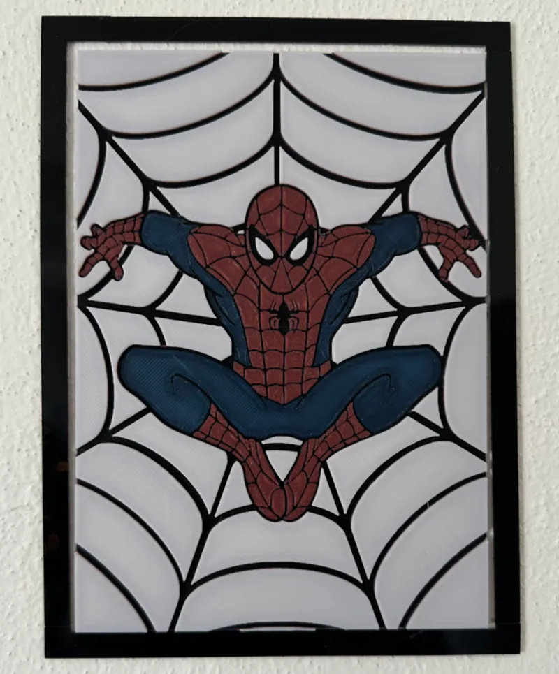 Spiderman 4 Colori - Card - Hueforge