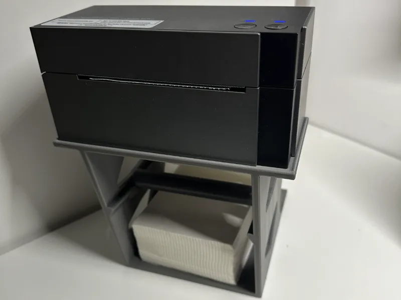 Stand for Thermal Label Printer Fan Fold 2 x Roll