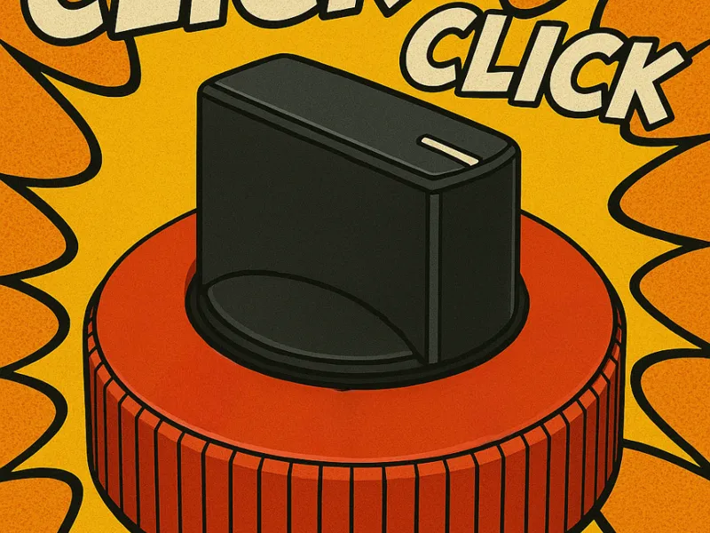 Knob Clicker Fidget – Magnetic Snap Action