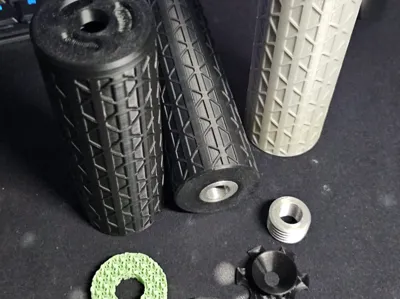 suppressor for an airsoft gun 50 x 150 mm 