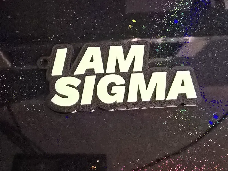 I AM SIGMA - keychain