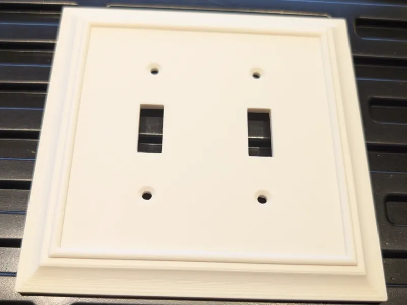 Decorative Double Switch Cover Plate - Oversized