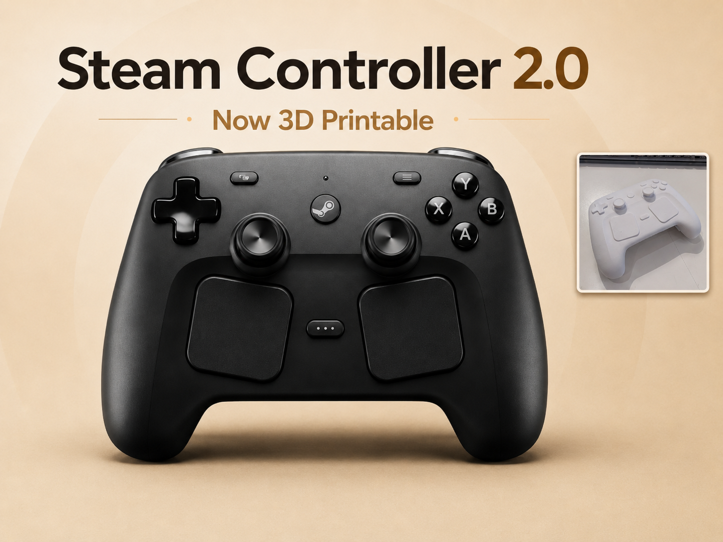 Miniatura 1 do modelo 3D Steam Controller 2 Model