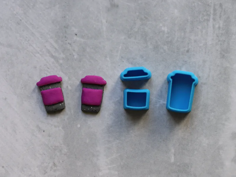 Coffee Polymer Clay Cutter