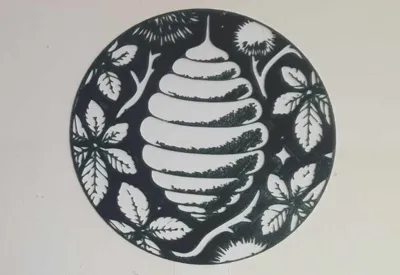 Beehive Jug Image (black and white)