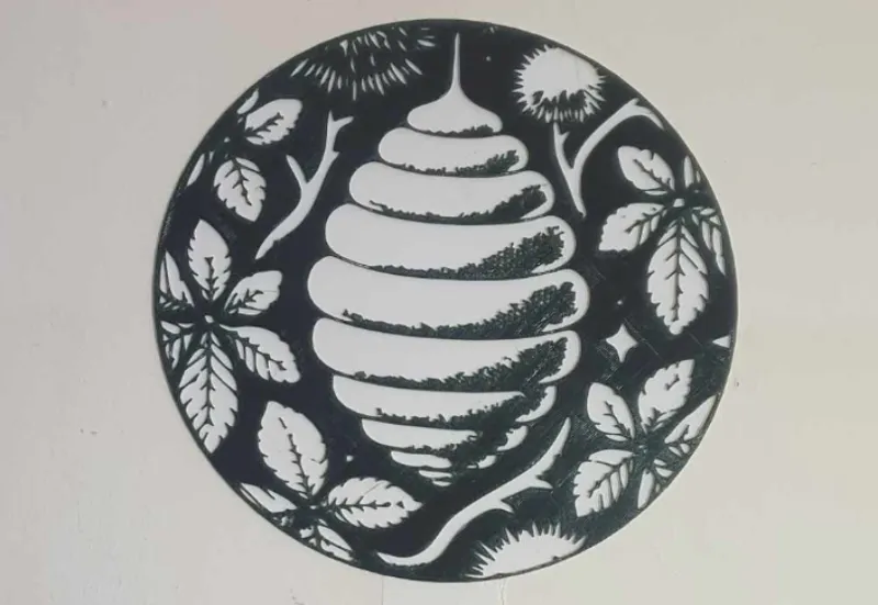 Bienenkrug Bild (schwarz-weiß)
