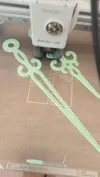 0.4 mm, 52 minutes printing time. Can be scaled.