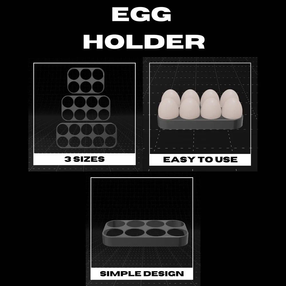 Egg Holder – 3 Sizes - Free 3D Print Model - MakerWorld