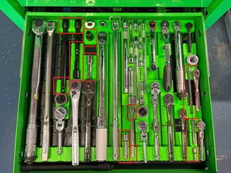 Gridfinity Ratchet Extension Holders