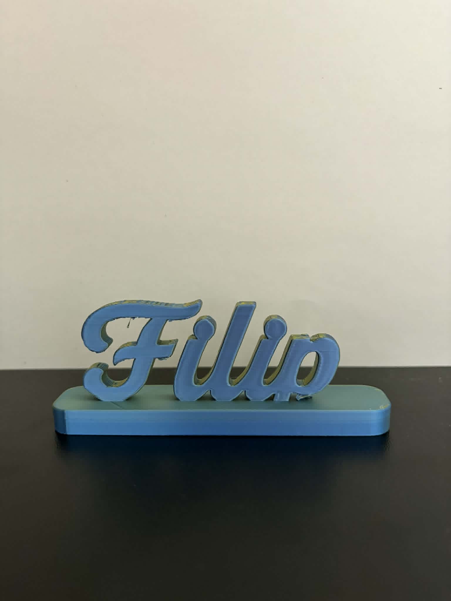 Miniatura 1 do modelo 3D Custom Name Stand – Elegant Script Text