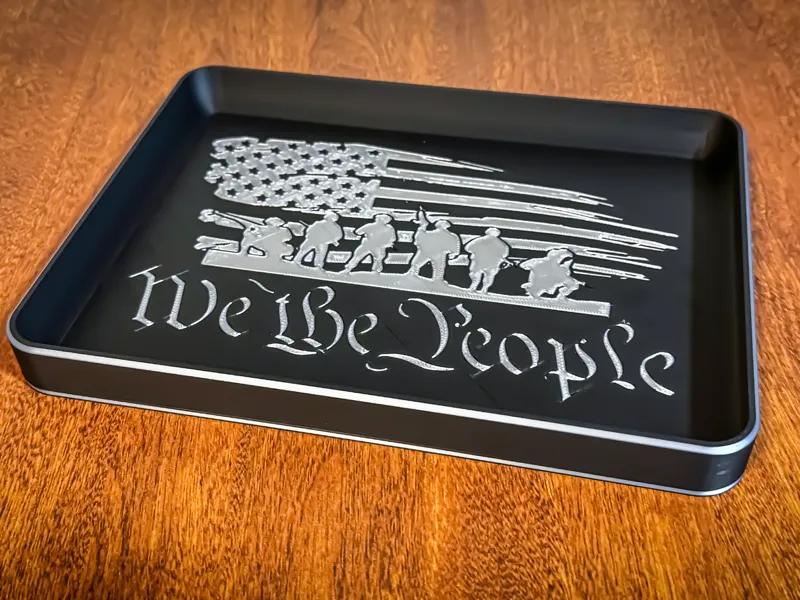 We the People - Patriotic EDC/Bar serving tray