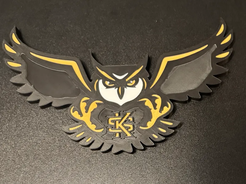 Kennesaw State Owls 3D Printed Wall Plaque