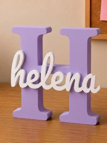 Accesorio para impresora 3D: Nombre decorativo Helena NO AMS — vista de referencia 2