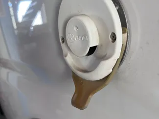 Camper Van Truma heater chimney water drain