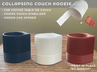 Collapsing Couch Koozie (with hidden can opener)
