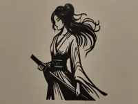 Déco murale guerrière asiatique — photo 2