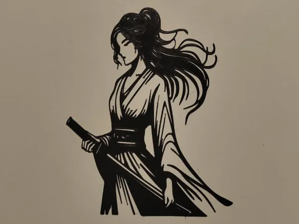 Déco murale guerrière asiatique