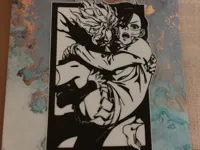Décoration murale 2D Ken et Momo - Dan Da Dan — photo 2