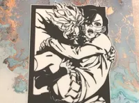 Décoration murale 2D Ken et Momo - Dan Da Dan — photo 3