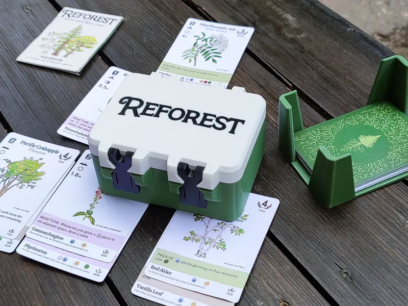 Snaplock box for Reforest card game