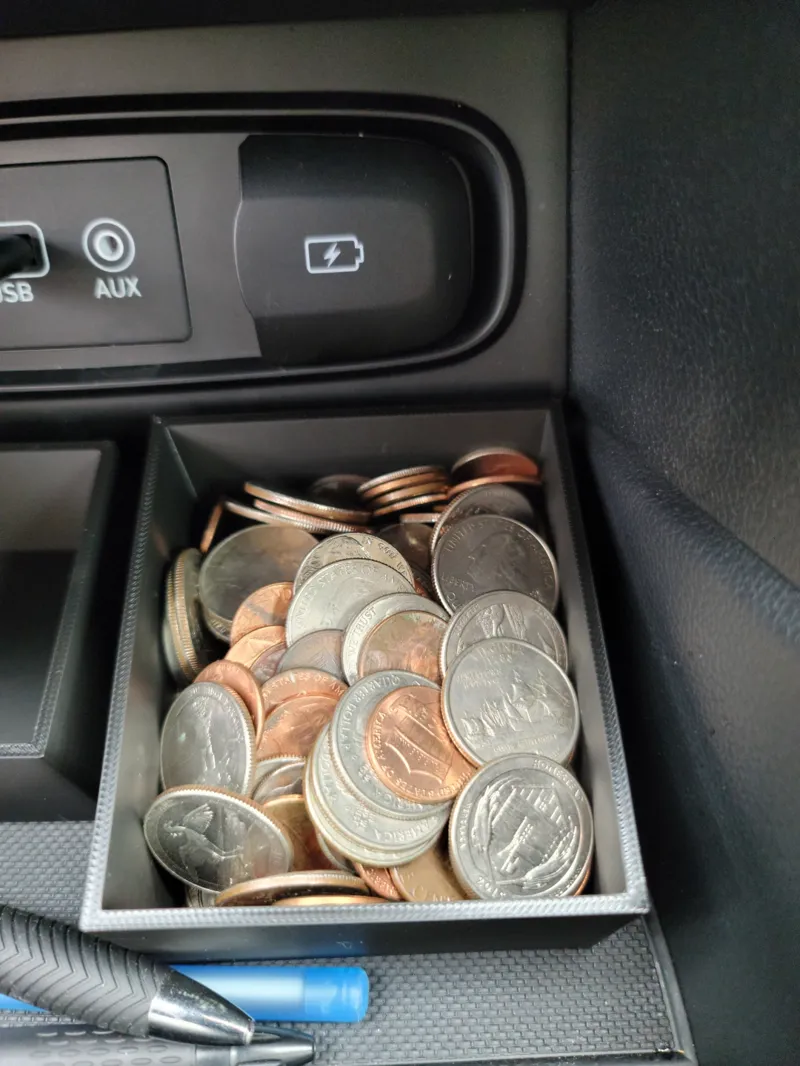 Coin / Change Storage Bin