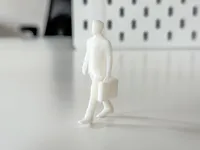 Figurine miniature homme d'affaires en marche pour diorama — photo 2