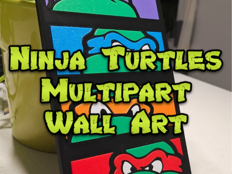 Multipart Ninja Turtles Wall Art