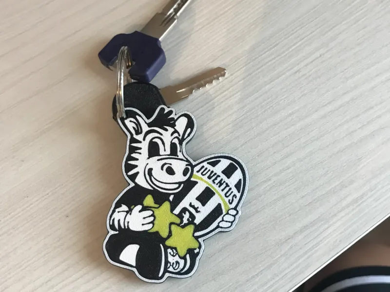 portachiavi juventus con zebra