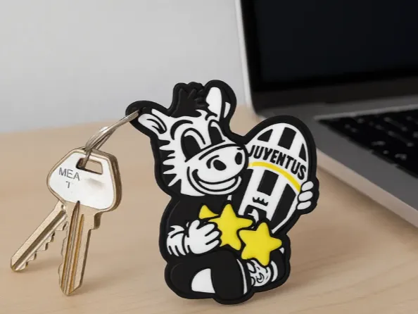 portachiavi juventus con zebra