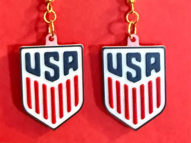 USA Soccer Earrings