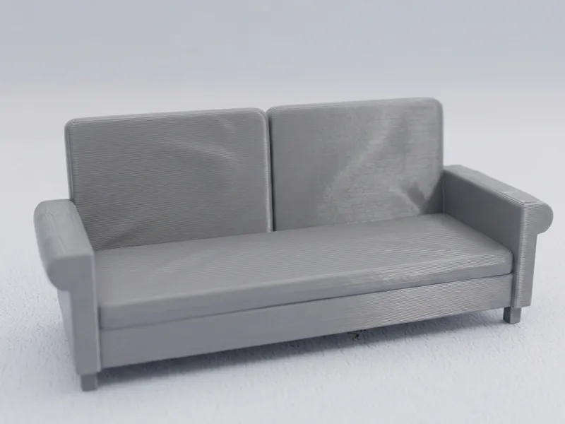 long sofa, one piece model