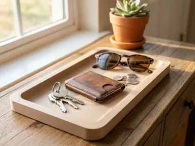 The Soft-Edge Tray | Modern Minimalist Organizer