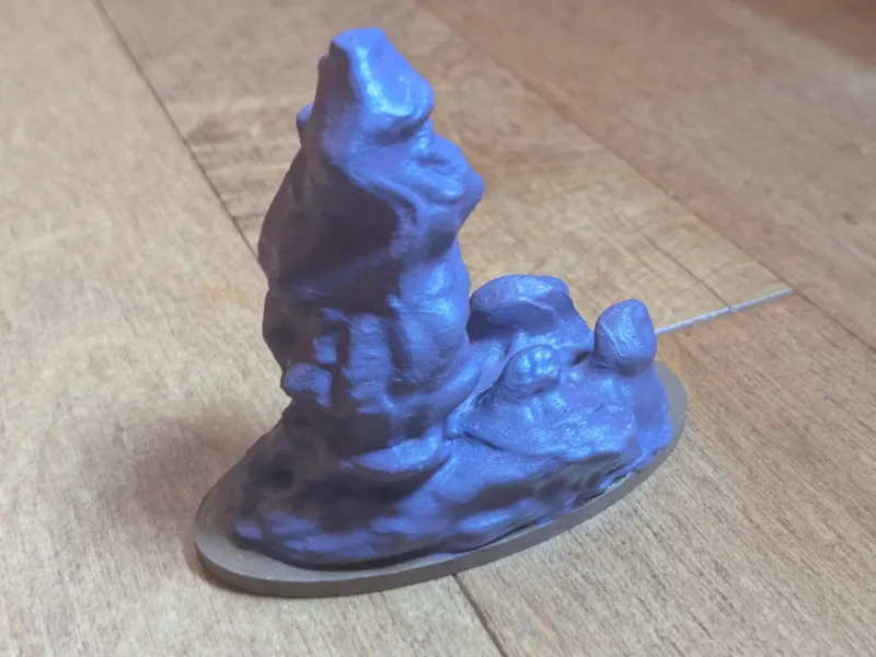 Ooze miniature d&d compatible with Heroscape card