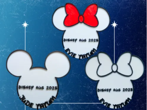 Mickey and Minnie Mouse Outline - Custom