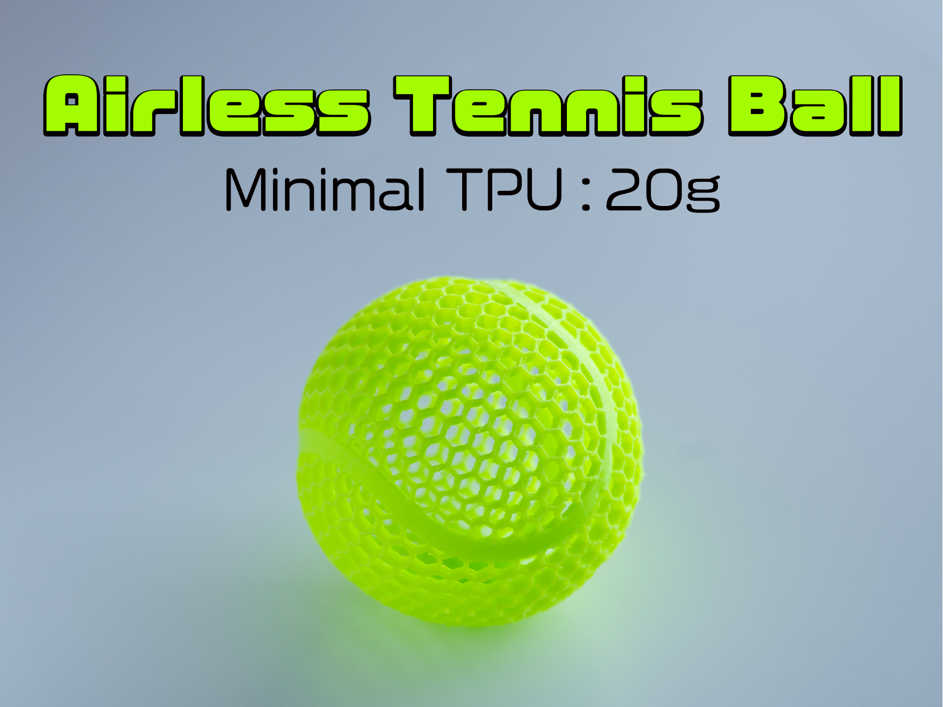 Airless Tennis Ball (Soft Lattice - 20g)