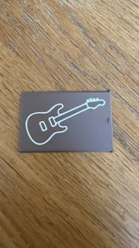 Electric guitar icon 0.2mm layer, 2 walls, 15% infill