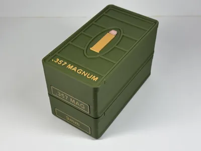 Ammo Storage Box 357 Magnum 50 Rounds - Free 3D Print Model - MakerWorld
