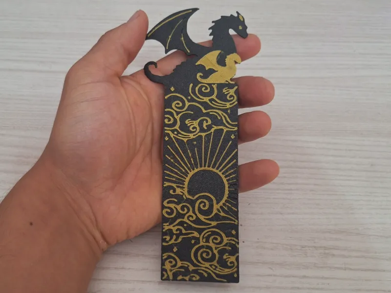Fourth Wing bookmark Dragon v2