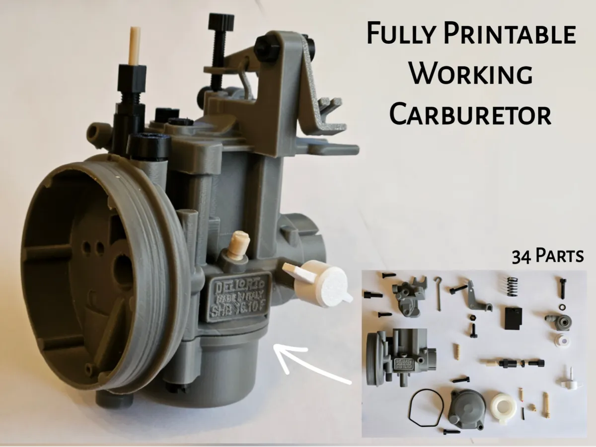 Fully Printable Working Carburetor - Free 3D Print Model - MakerWorld