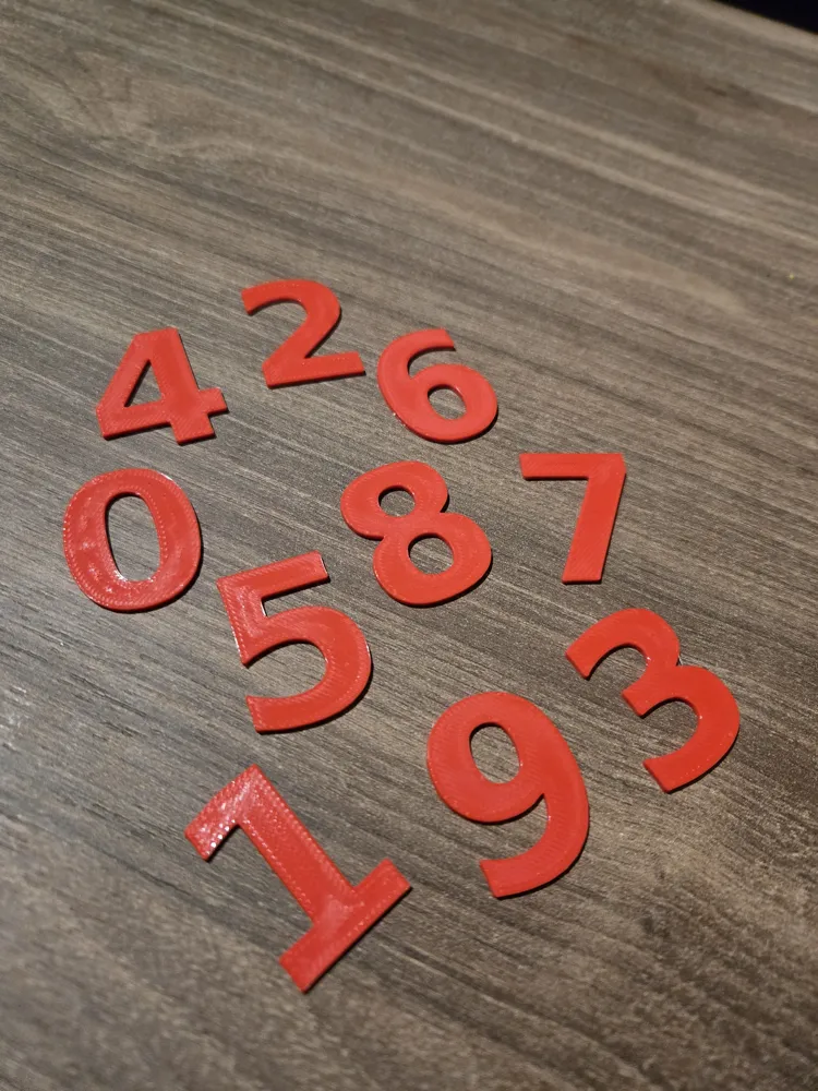 Numbers 0-9 - Free 3D Print Model - MakerWorld