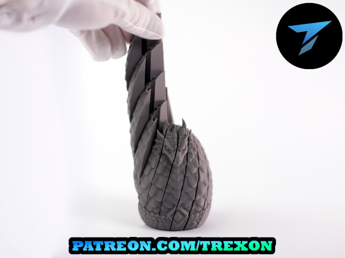 Articulated Dragon Egg Fidget