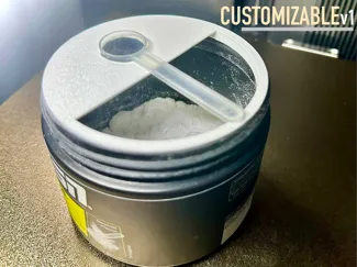 Customizable Protein Powder Scoop Holder Ring