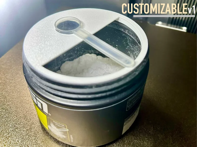 Customizable Protein Powder Scoop Holder Ring