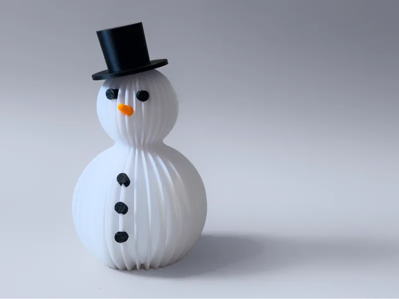 Vase Mode Snowman with Accessories