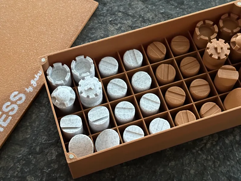 Chess Piece Storage Box / Organizer (Magnetic)