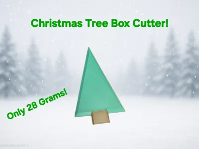 Festive Christmas Tree Box Cutter