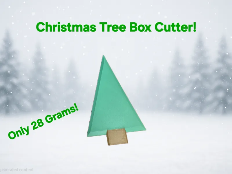 Festive Christmas Tree Box Cutter
