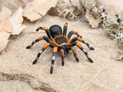 Mexican Flame Knee Tarantula (Brachypelma auratum)