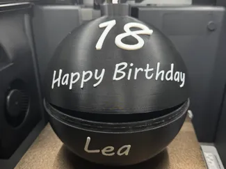 Birthday-Bombe Ø200 - 2-teilig mit AMS