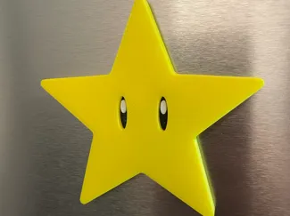 Super Mario Star fridge magnet